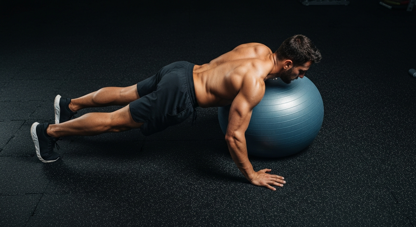 25-Minute Stability Ball Core Workout for Men | LiftStrong