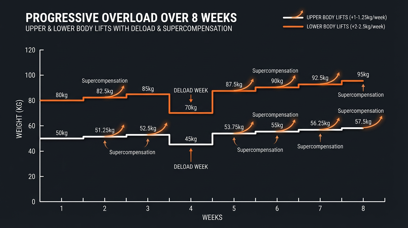 Diagram showing how the Progressive Overload Planner works
