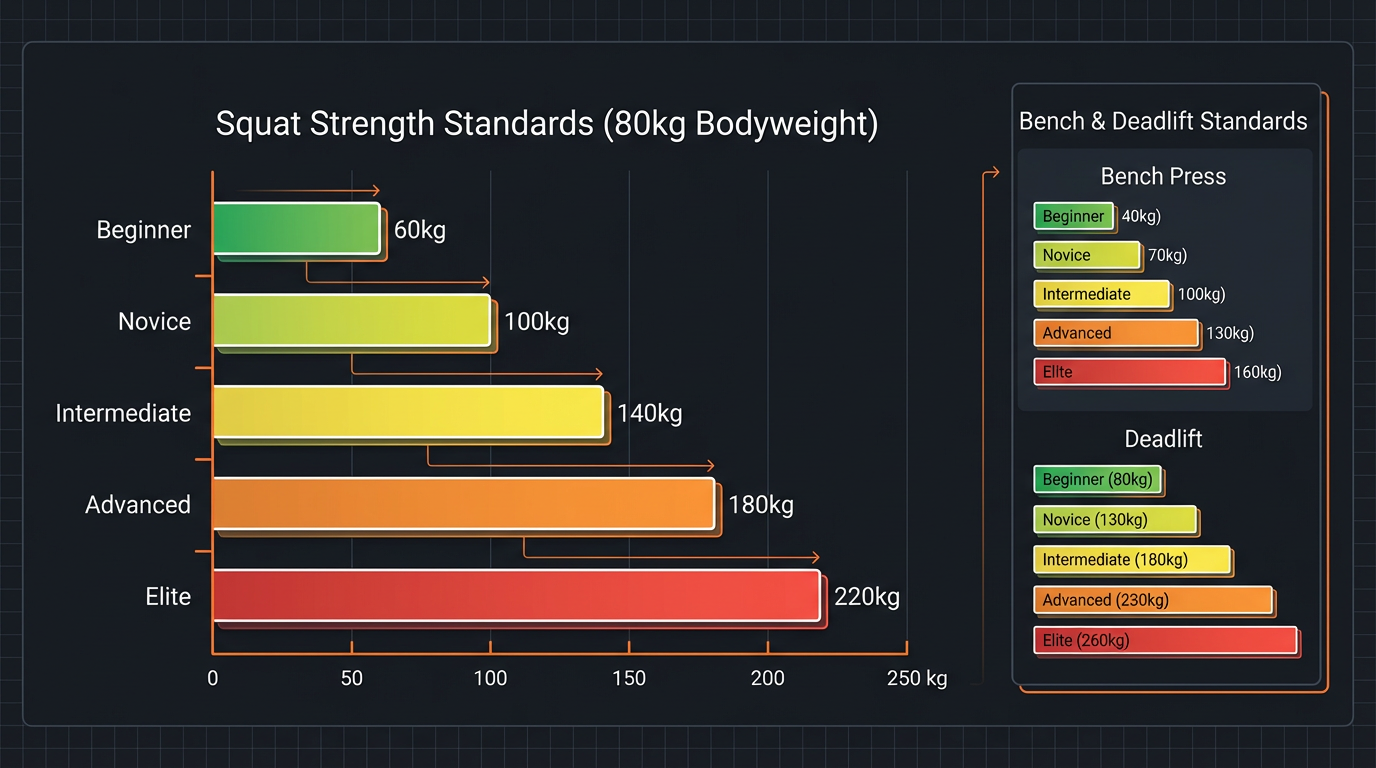 Diagram showing how the Strength Standards works