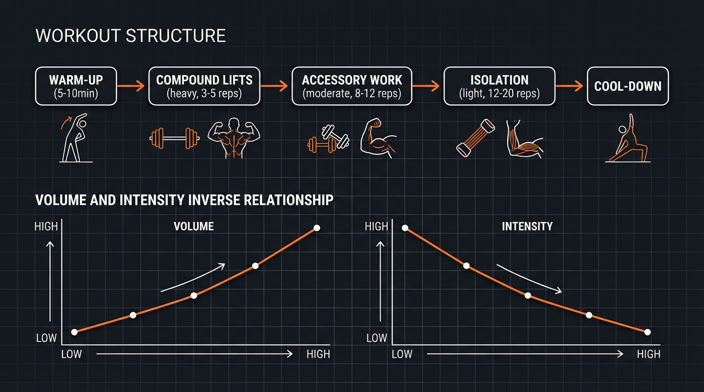 Diagram illustrating key concepts from 15-Minute Morning Routine: Dumbbell Exercises to Start Your Day