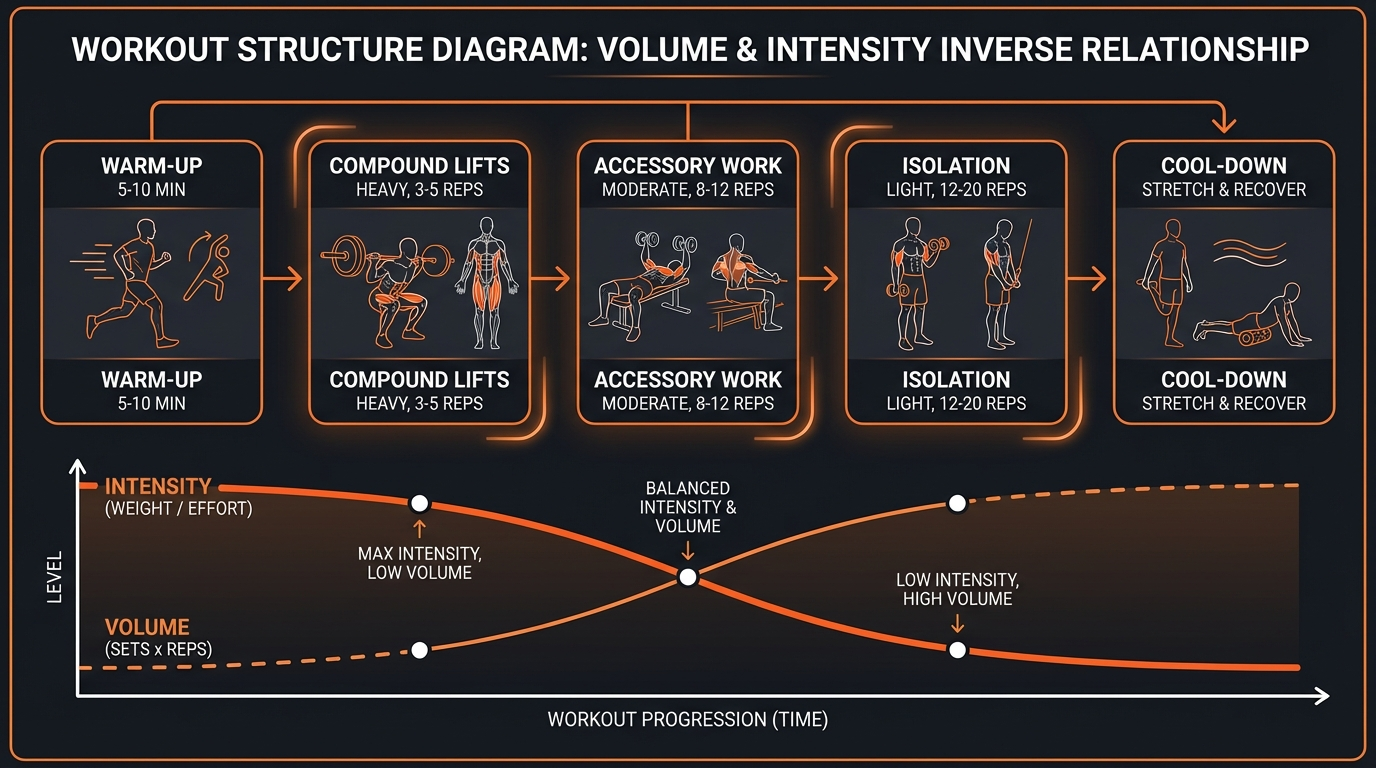 Diagram illustrating key concepts from 35-Minute Plyometric Workout for Explosive Power in Men
