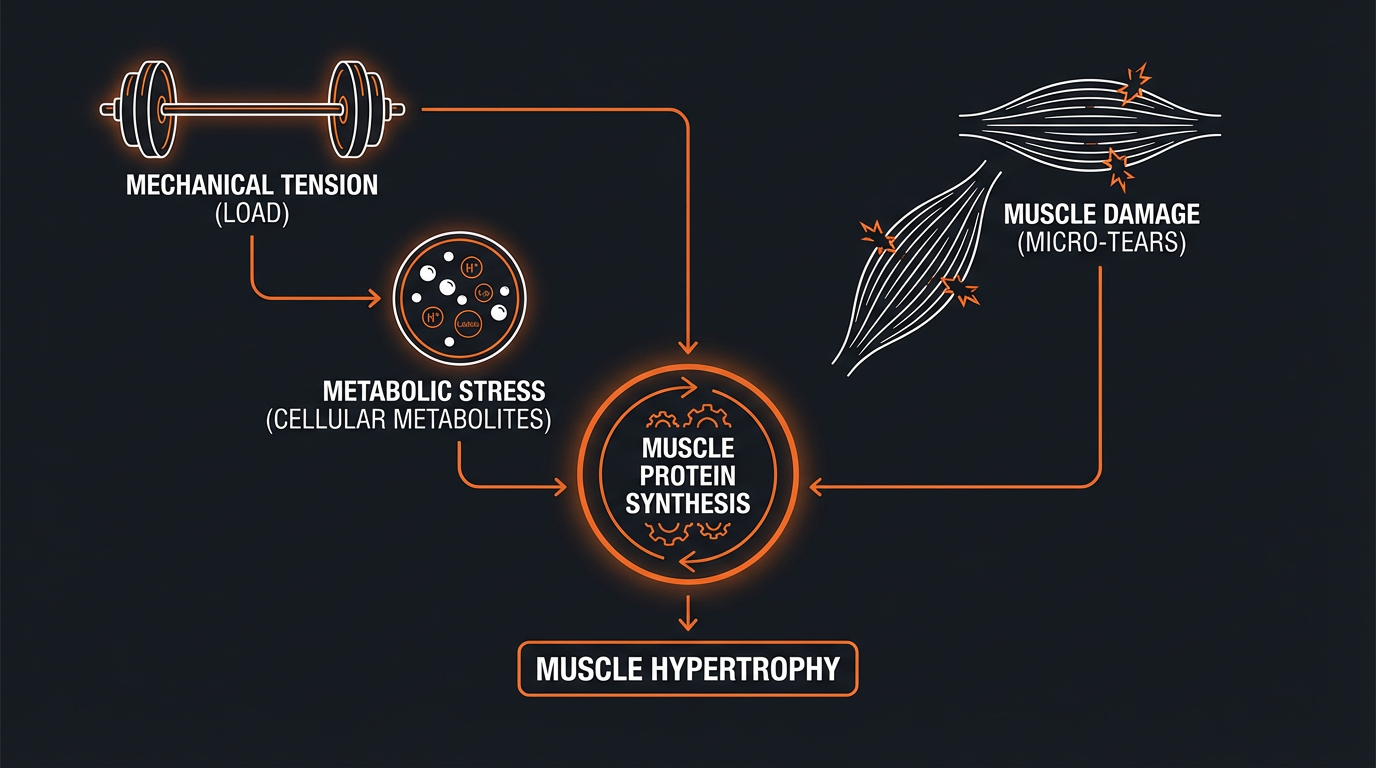 Diagram illustrating key concepts from 5x5 Stronglifts Program for Maximum Muscle Gain