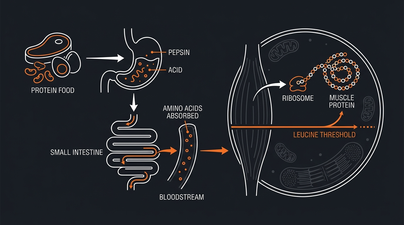Diagram illustrating key concepts from Best Time to Take Creatine: With Protein or Separately?