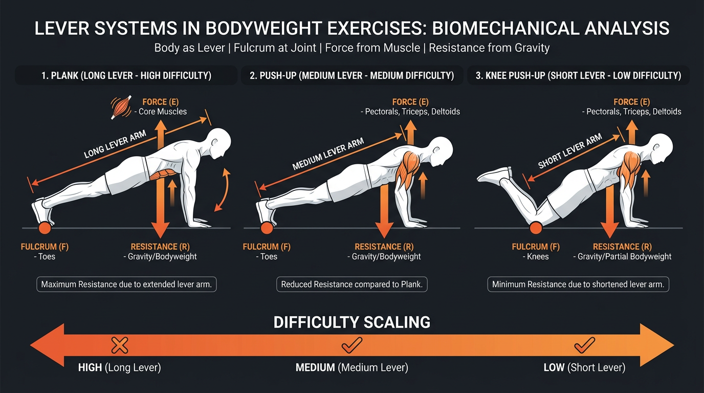 Diagram illustrating key concepts from Bodyweight Strength Training Exercises for Home Workouts