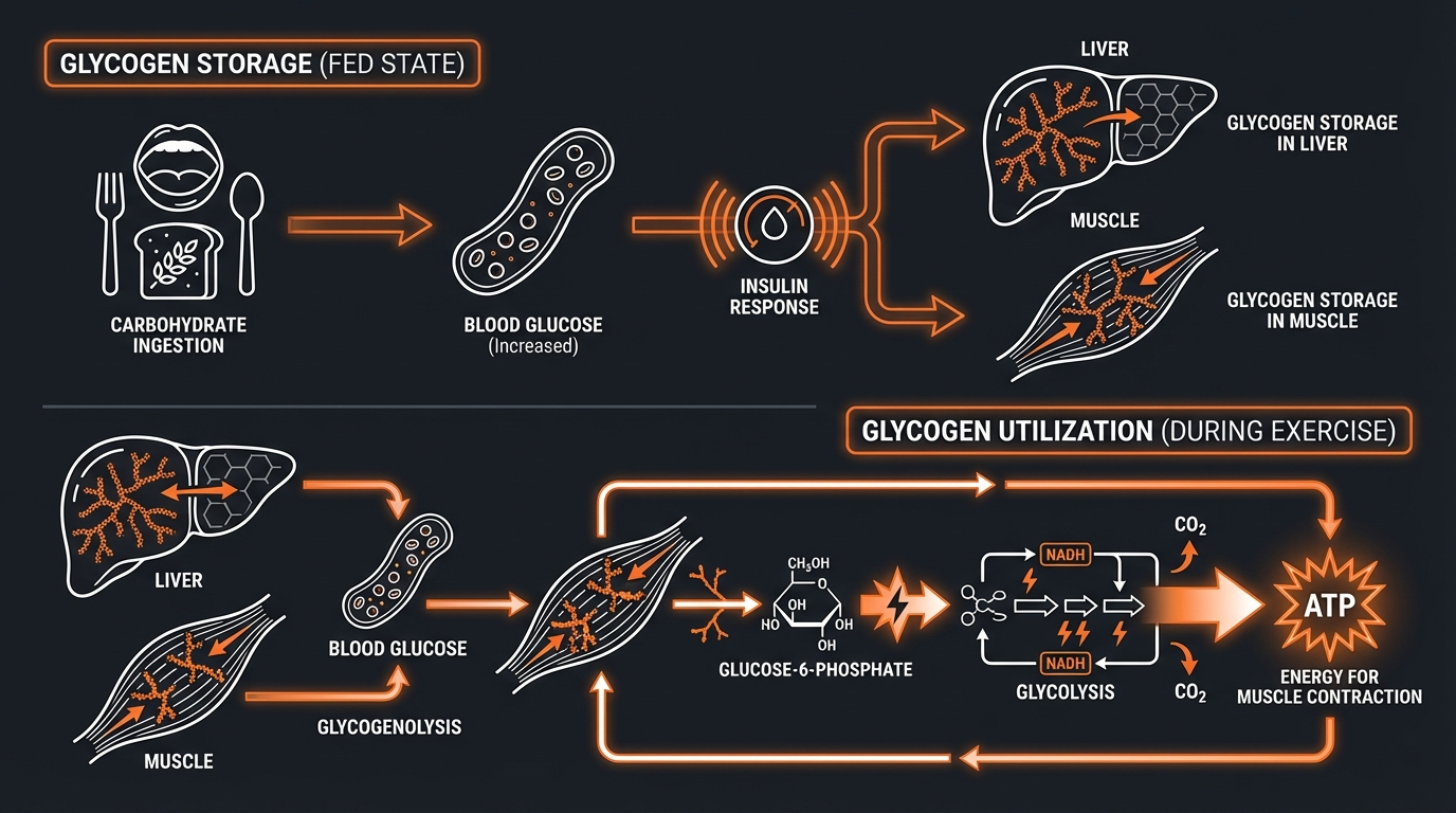 Diagram illustrating key concepts from Carb Cycling for Bulking: Optimizing Muscle Growth and Fat Loss