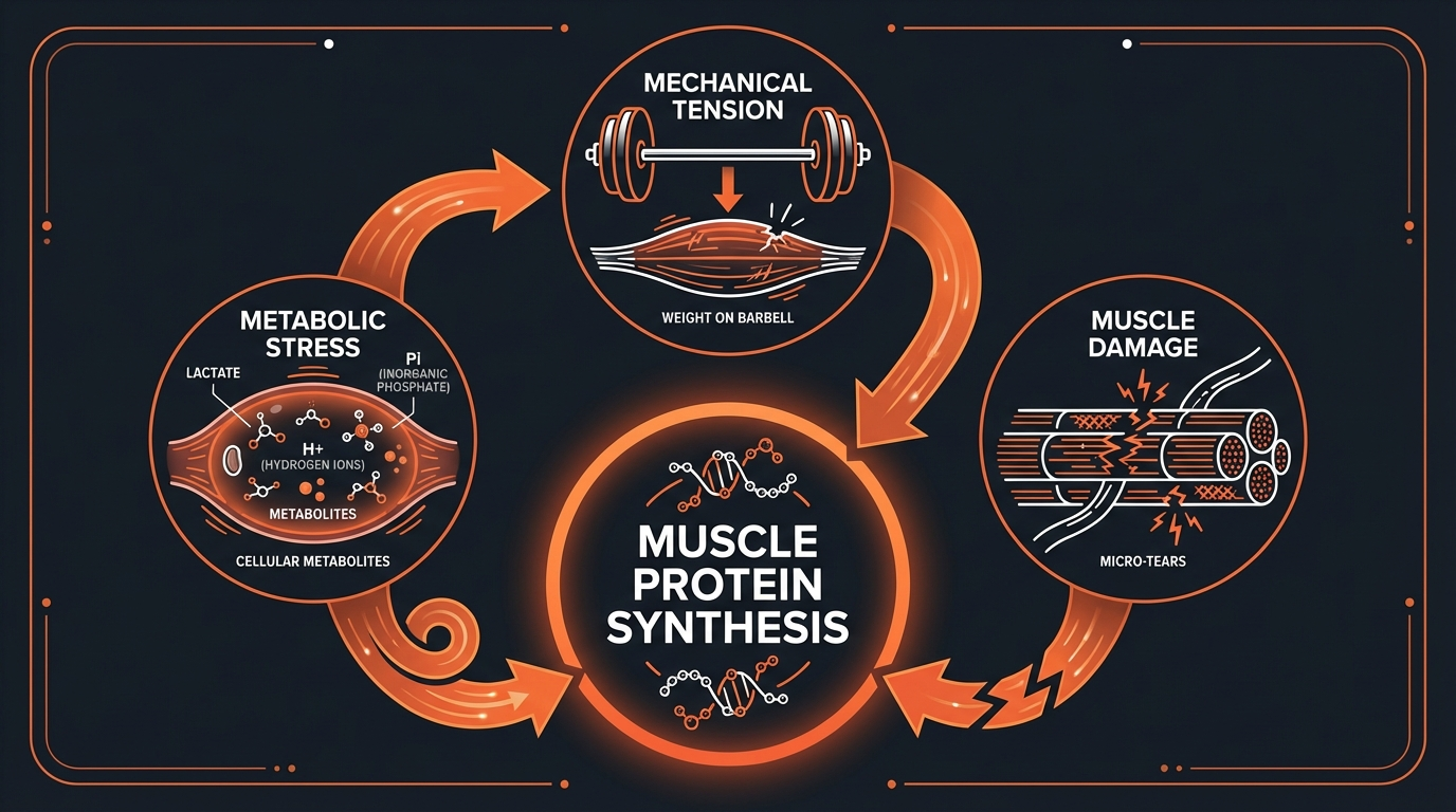 Diagram illustrating key concepts from Drop Sets vs. Supersets: Which is Better for Muscle Gain?