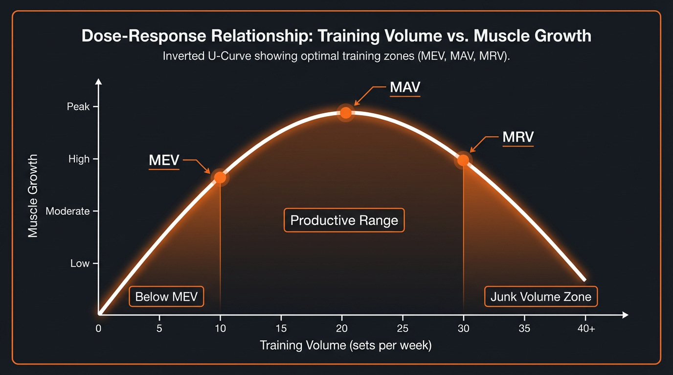 Diagram illustrating key concepts from German Volume Training: 10x10 Method for Rapid Muscle Gain