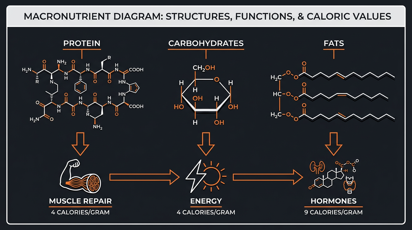 Diagram illustrating key concepts from GOMAD Diet: Gallon of Milk a Day for Rapid Weight Gain