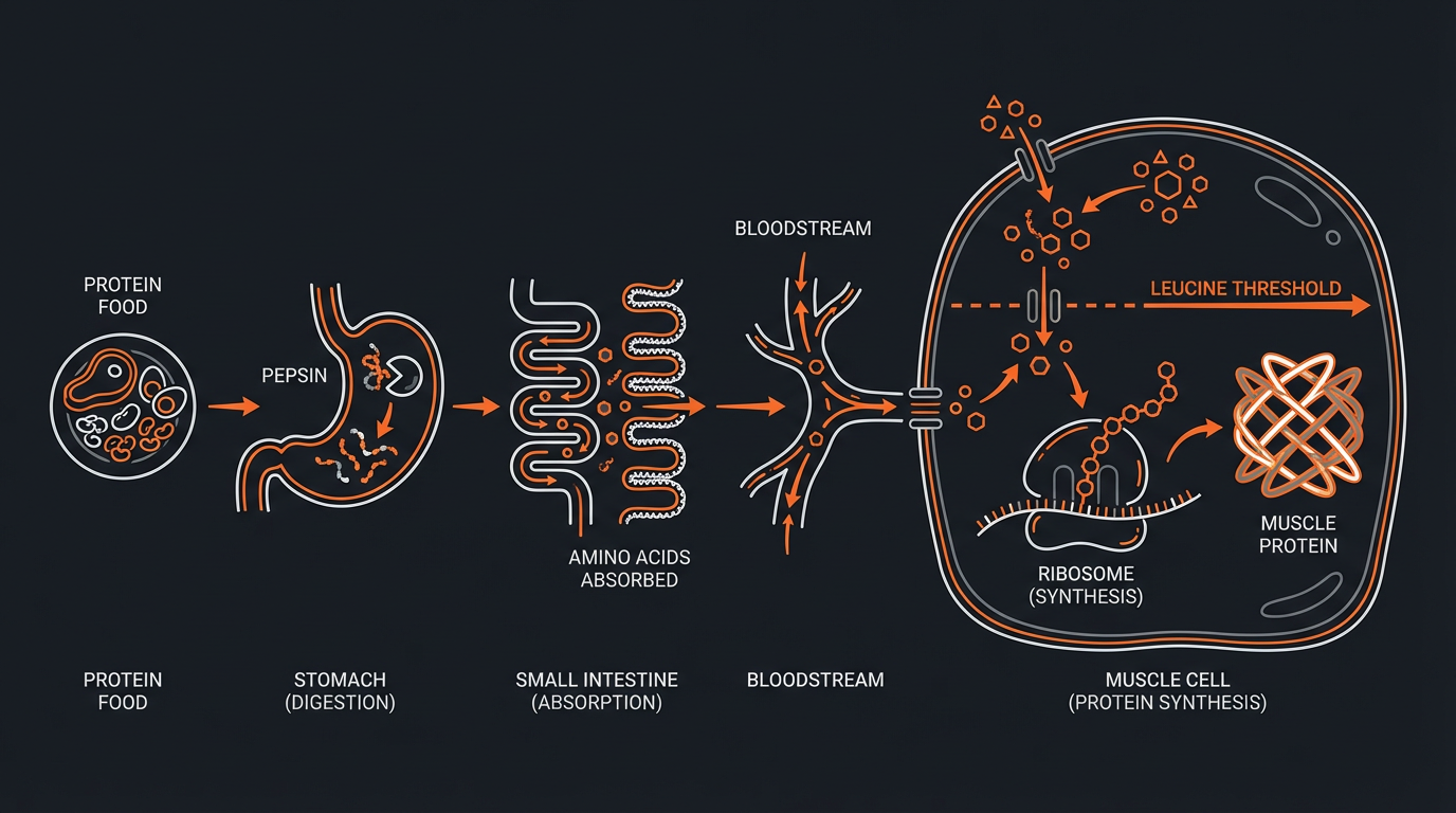 Diagram illustrating key concepts from How Much Protein Do You Really Need?