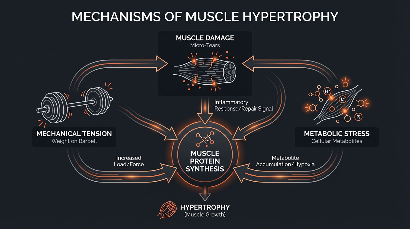 Diagram illustrating key concepts from How to Adjust Your Bulk for Different Body Types: Ectomorph, Mesomorph, Endomorph