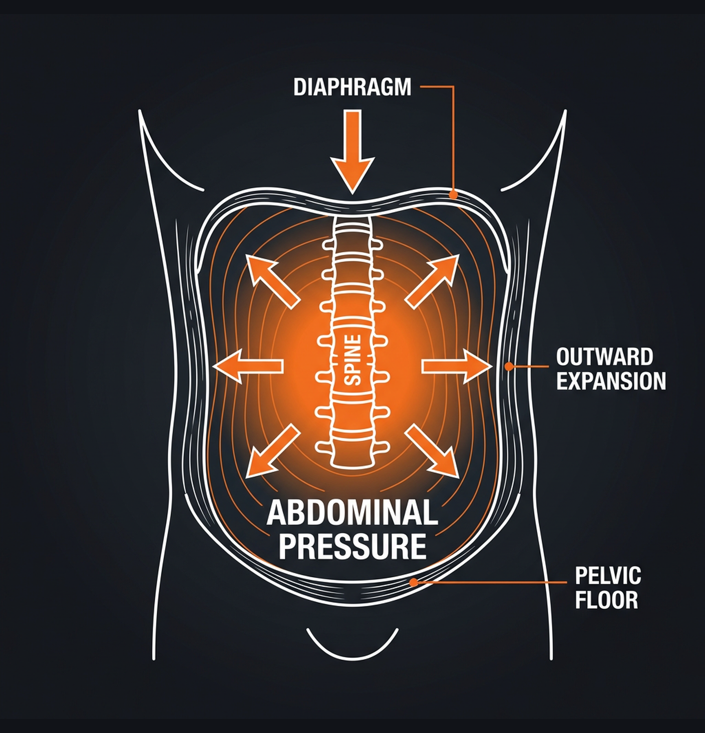 Diagram illustrating key concepts from How to Brace Your Core: The Lifter's Guide to Breathing Under Load