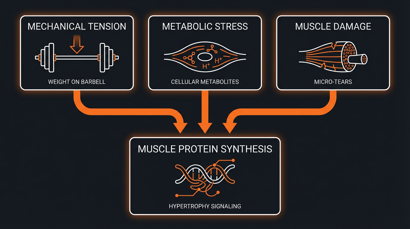 Diagram illustrating key concepts from How to Measure Body Fat Percentage During a Bulk