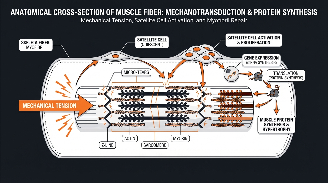 Diagram illustrating key concepts from Isometric Exercises for Muscle Hypertrophy: Incorporating Static Holds