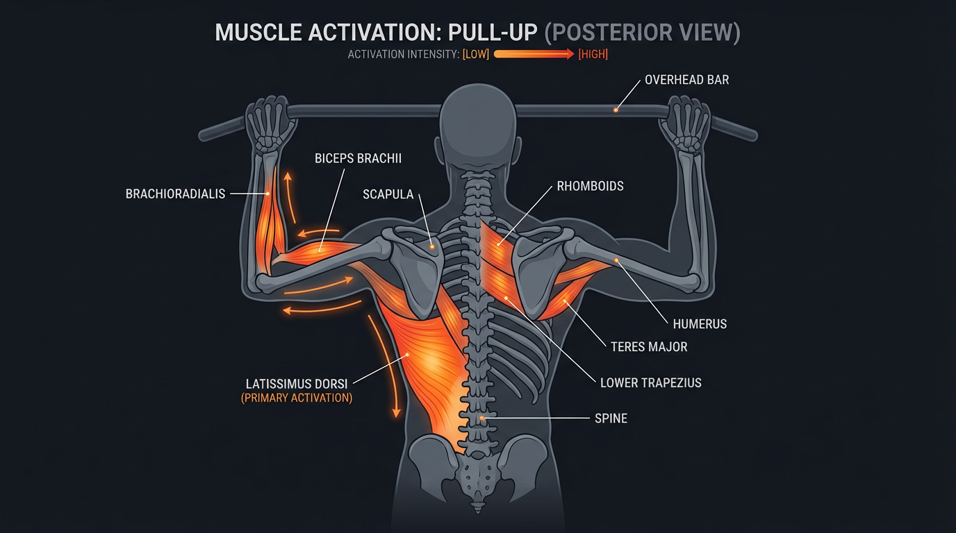 Diagram illustrating key concepts from Muscle-Ups: The Ultimate Upper Body Exercise - How to Train and Achieve Your First
