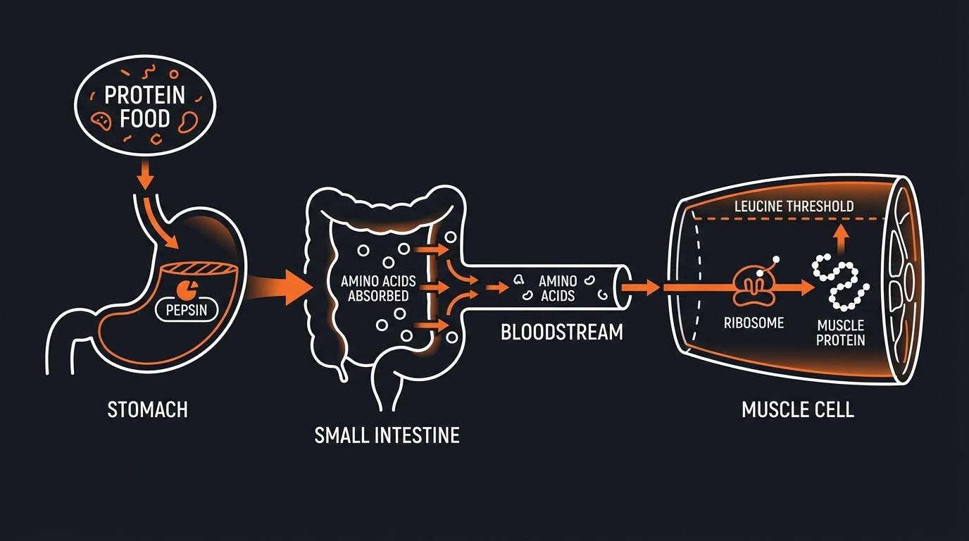 Diagram illustrating key concepts from Post-Workout Protein Window: Myth or Crucial for Muscle Growth?