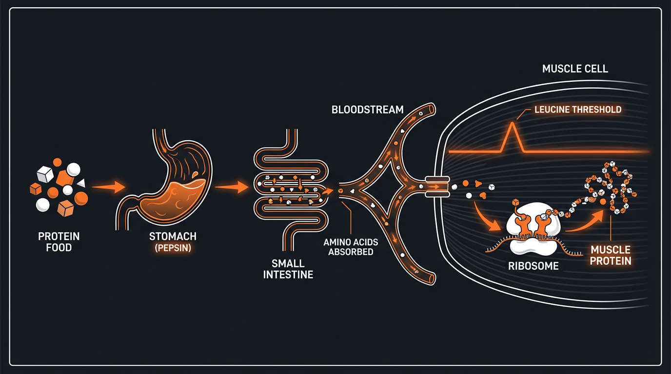 Diagram illustrating key concepts from Protein Supplements for Seniors: Maintaining Muscle Mass as You Age