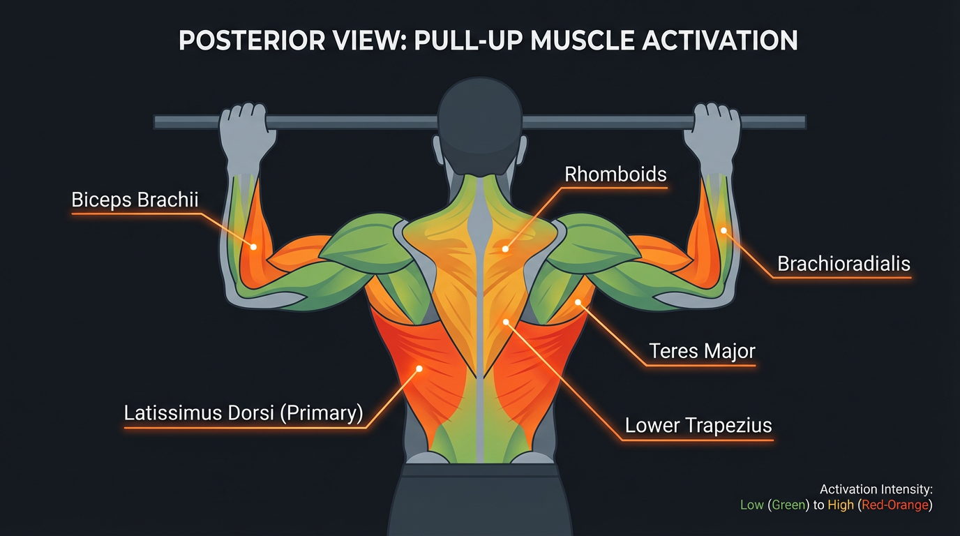 Diagram illustrating key concepts from Pull-Up Bar Exercises: Full Body Workout Using Just a Bar