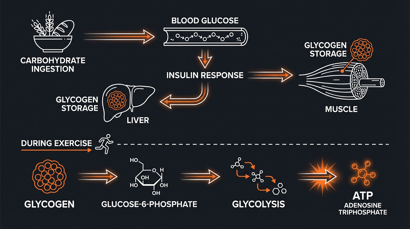 Diagram illustrating key concepts from The Best Carb Sources for Muscle Building