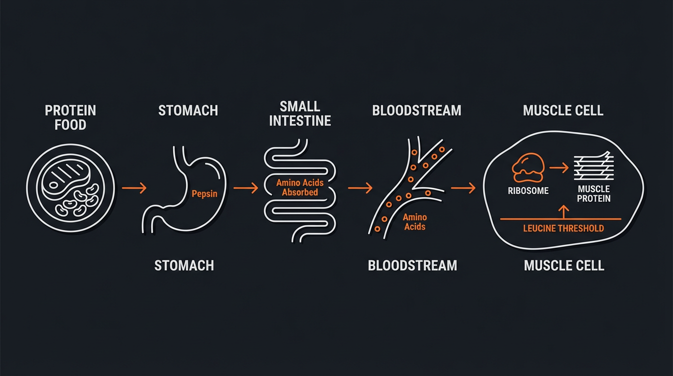 Diagram illustrating key concepts from Whey Protein Side Effects: Separating Truth from Hype