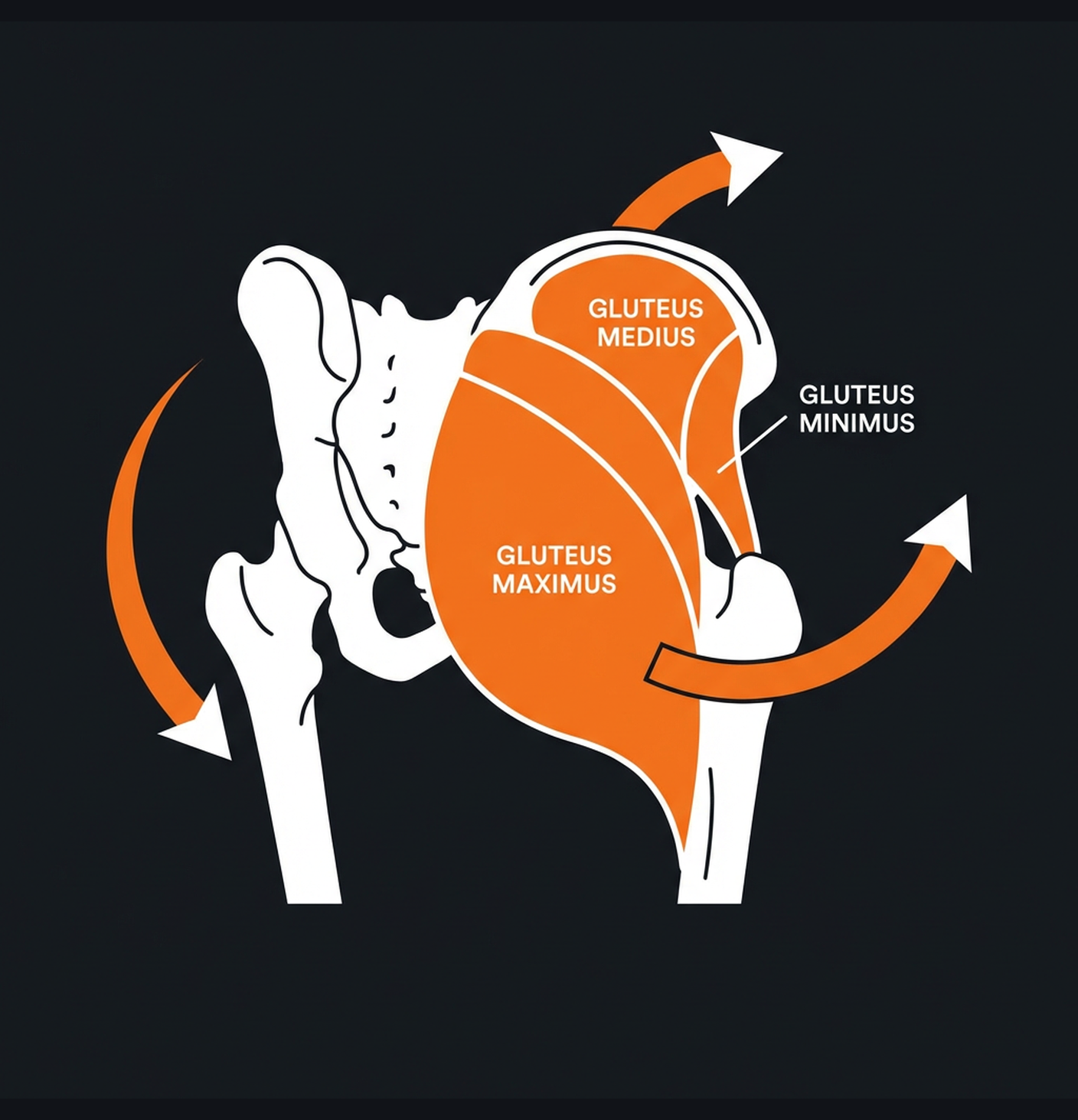 Diagram illustrating key concepts from Glute-Focused Lower Body Builder