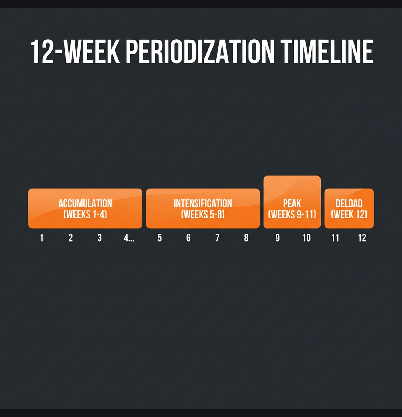 Diagram illustrating key concepts from Intermediate Powerbuilding: 12-Week Program