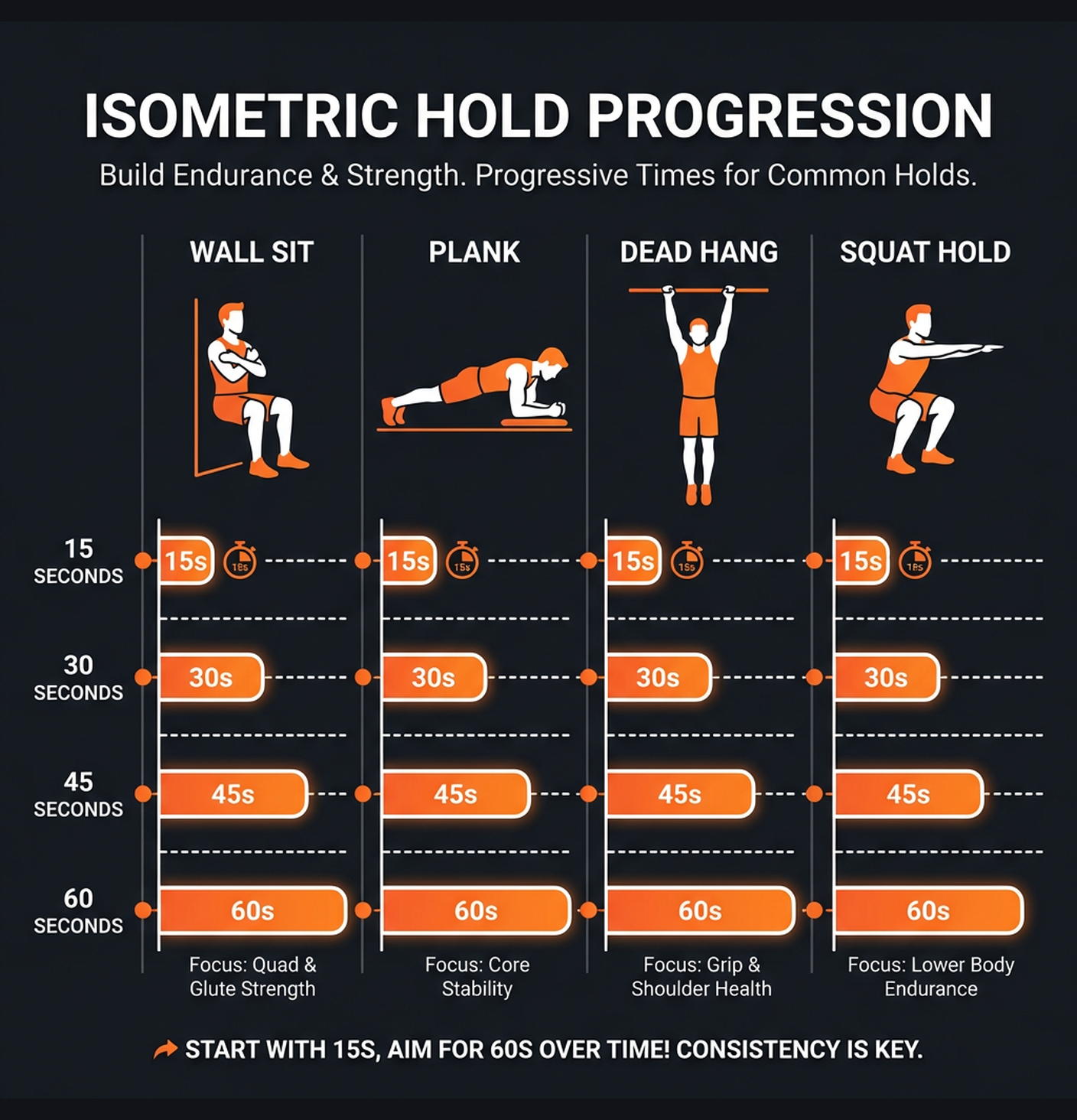 Diagram illustrating key concepts from Isometric Strength Training