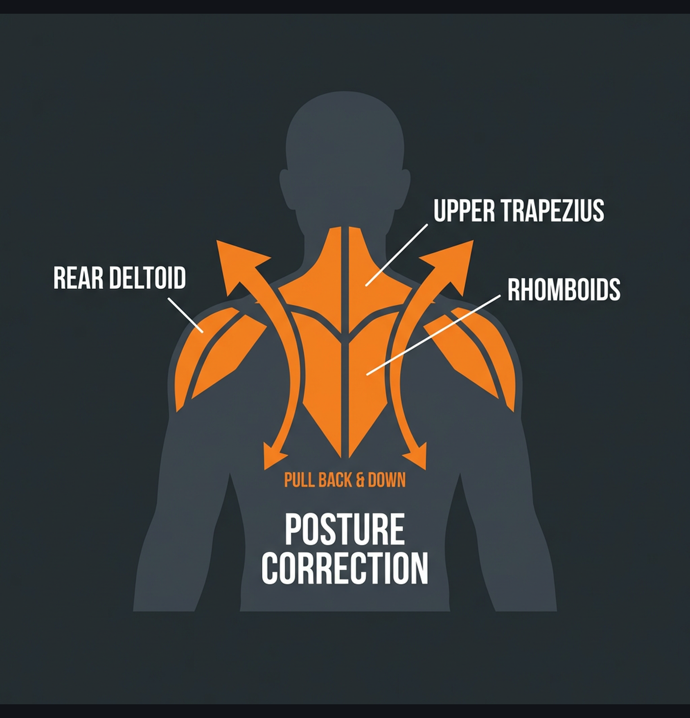 Diagram illustrating key concepts from Rear Delt & Upper Back Posture Program