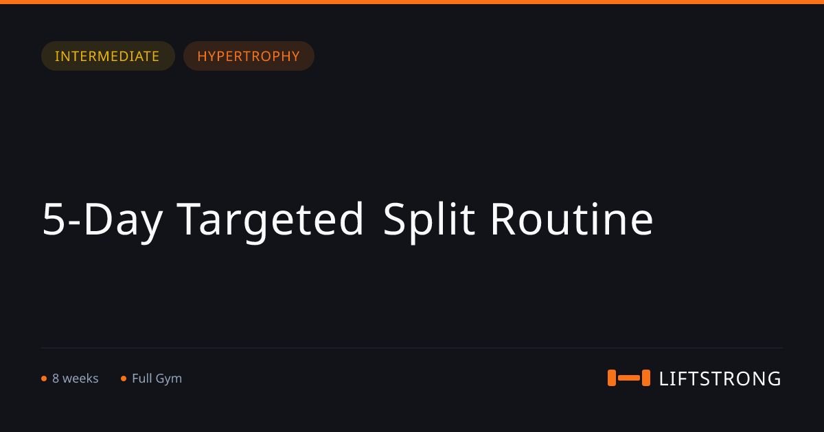 5-Day Targeted Split Routine | LiftStrong