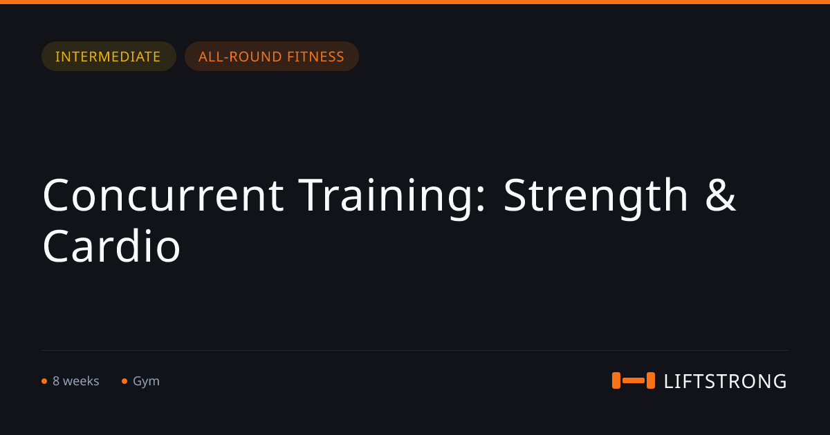 Concurrent Training: Strength & Cardio | LiftStrong