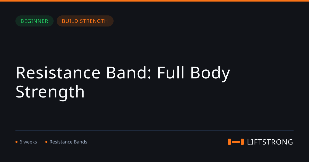 Resistance Band: Full Body Strength | LiftStrong