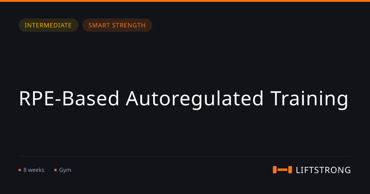 RPE-Based Autoregulated Training | LiftStrong